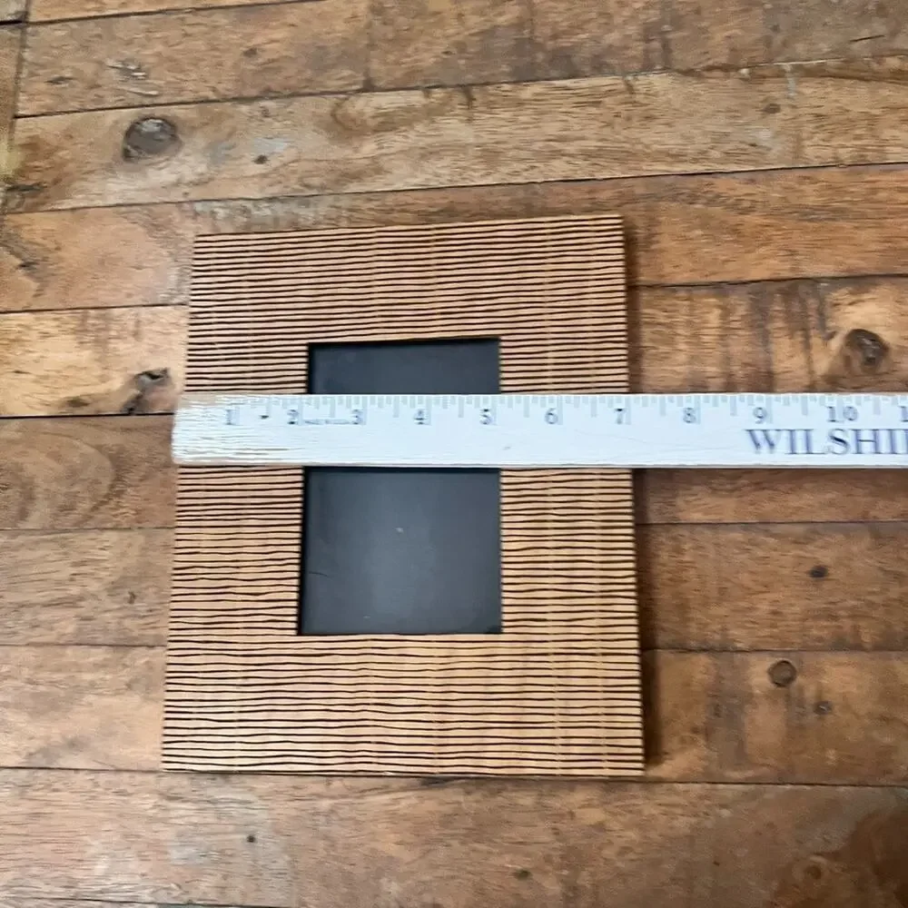Contemporary Small Wood Photo Frame Wayne Cunningham Abstract Tabletop Decor